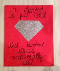 diamond handles stress exceptionally well